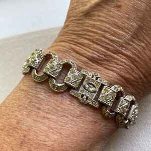 Vintage Silver/Rhinestone Women's Bracelet